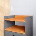 Kit 2 Mesinhas Retrô Dream Cabeceira Quarto Cama Box Casal 1,40 Júlia Suede Painel Tv 48 Polegadas Samba Cinza/Cinamomo Decoração Sala - Lojas RPM