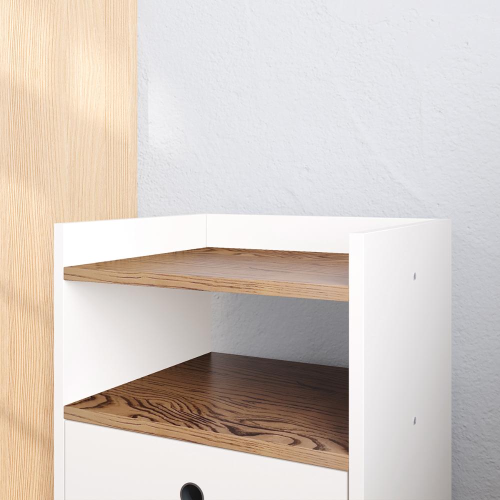Kit 2 Mesinhas Retrô Dream Cabeceira Quarto Cama Box Casal 1,40 Júlia Suede Painel Tv 48 Polegadas Samba Off White/Freijó Decoração Sala - Lojas RPM