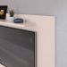 Kit 2 Mesinhas Retrô Dream Cabeceira Quarto Cama Box Casal 1,40 Júlia Suede Painel Tv 48 Polegadas Samba Off White/Freijó Decoração Sala - Lojas RPM