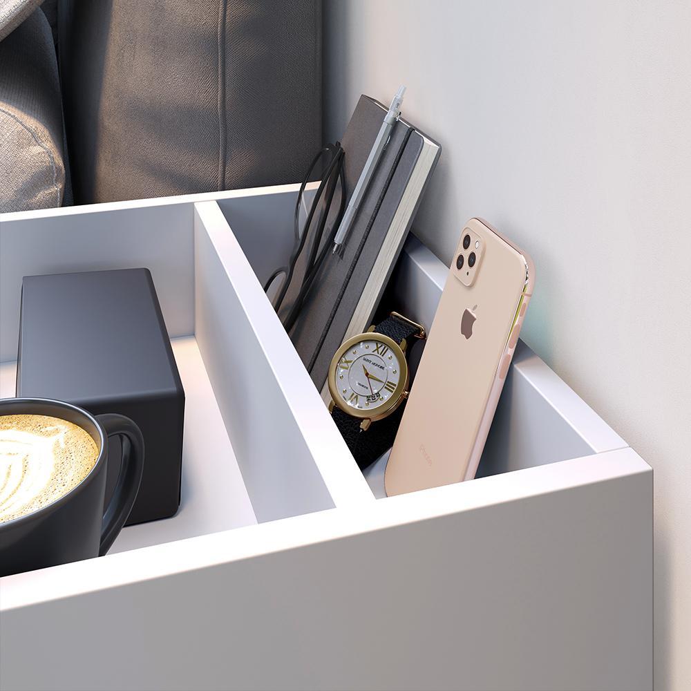 Kit 2 Mesinhas Suspensa Prateleira Nicho Madri Retrô Branco Cabeceira Estofada Módulo Cama Box Casal Luana Queen 1,60 Preto Suede