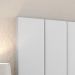 Kit 2 Mesinhas Suspensa Prateleira Nicho Madri Retrô Cabeceira Estofada Módulo Cama Box Casal Luana Queen 1,60 Branco
