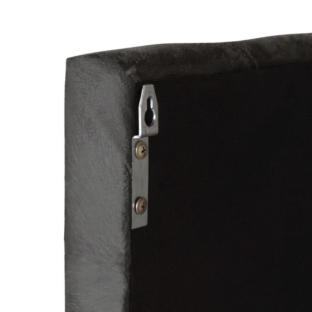 Kit 2 Mesinhas Suspensas Madri Nicho Divisória Porta Celular Cinza/Cinamomo Cabeceira Cama Box Queen Size Julia 1.60 Cinza Suede - Lojas RPM