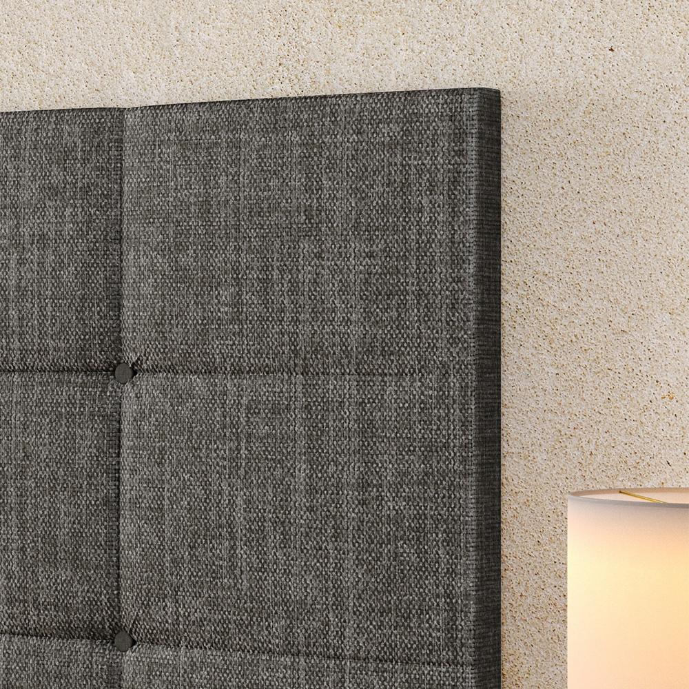 Kit 2 Sapateiras Recamier Quarto Cinza Cabeceira Suspensa Cama Box Queen Size 1,60 Almofadada Linho- Lojas RPM