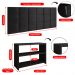 Kit 2 Sapateiras Recamier Quarto Preto Cabeceira Suspensa Cama Box Queen Size 1,60 Almofadada Suede - Lojas RPM