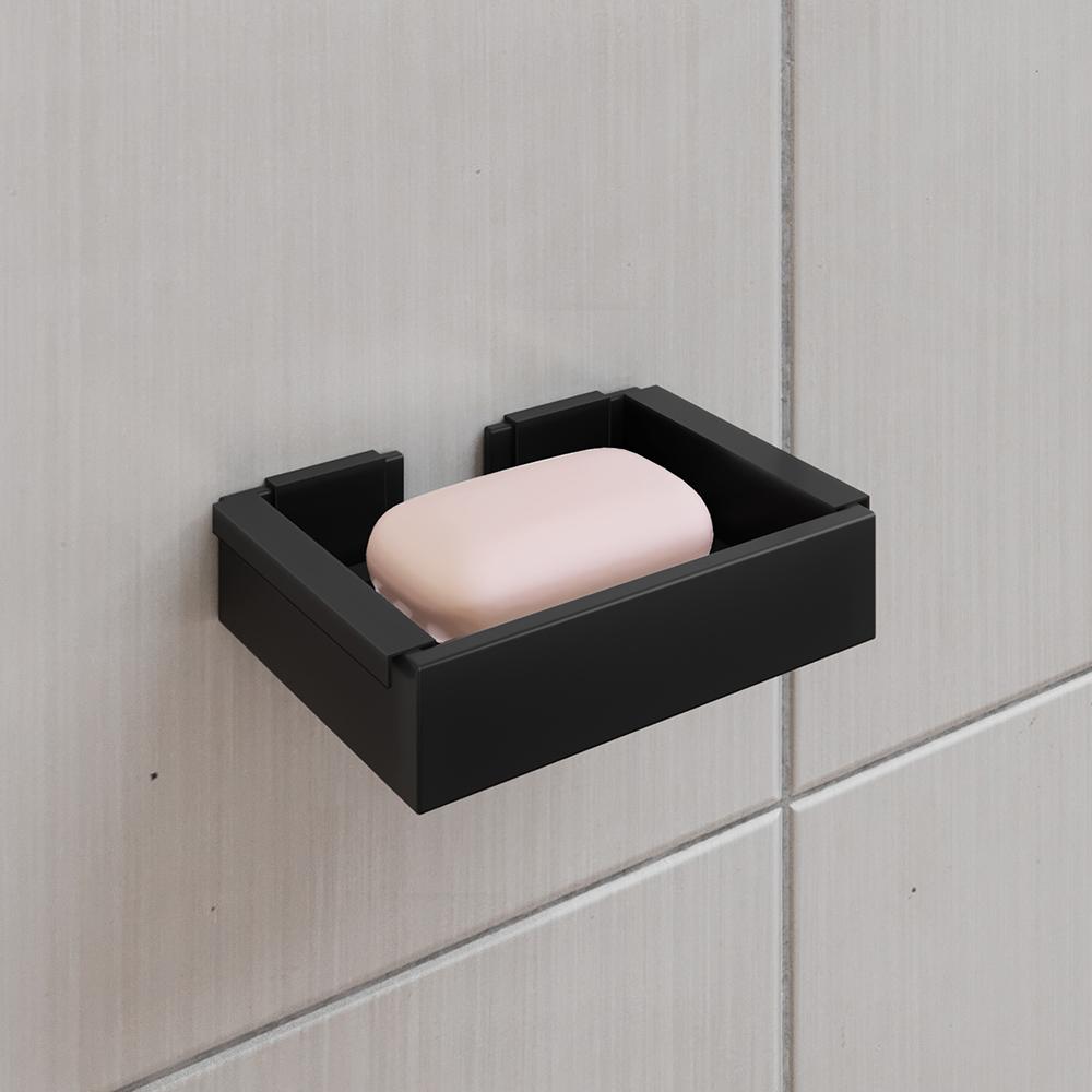Kit Acessórios Banheiro Completo 6 Peças Inox Lavabo Premium - Preto - Lojas RPM