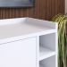 Kit Aparador Truzzi 3 Portas Cantinho Café Buffet Madero Adega Barzinho Retrô Decoração Sala Branco - Lojas RPM