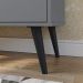 Kit Aparador Truzzi 3 Portas Cantinho Café Buffet Madero Adega Barzinho Retrô Decoração Sala Cinza/Cinamomo - Lojas RPM
