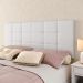 Kit Cabeceira Estofada Cama Casal Box Queen 1,60 Bia e 2 Mesinhas com Gaveta Dream Branco- Lojas RPM