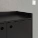 Kit Casa Aparador Buffet Dallas Cantinho Café Mesa Apoio Lateral Luiza Pés Ferro Decoração Sala Estar Preto - Lojas RPM