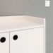 Kit Casa Aparador Buffet Dallas Off White Cantinho Café Mesa Apoio Lateral Luiza Pés Ferro Rose Decoração Sala Estar - Lojas RPM