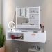 Kit Espelheira Genova Prateleira Porta Itens Banheiro Rack Suspenso Classic Puxador Concha Multiuso Sala Quarto Branco - Lojas RPM