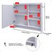 Kit Espelheira Genova Prateleira Porta Itens Banheiro Rack Suspenso Classic Puxador Concha Multiuso Sala Quarto Branco - Lojas RPM