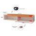 Kit Espelheira Genova Prateleira Porta Itens Banheiro Rack Suspenso Classic Puxador Concha Multiuso Sala Quarto Off White/Cinamomo - Lojas RPM