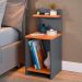 Kit Quarto 2 Mesas Cabeceira Mesinha Fantasy Lateral Cama Sapateira Vertical Dark Organizadora Calçados Unissex Cinza/Cinamomo - Lojas RPM