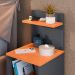 Kit Quarto 2 Mesas Cabeceira Mesinha Fantasy Lateral Cama Sapateira Vertical Dark Organizadora Calçados Unissex Cinza/Cinamomo - Lojas RPM
