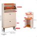Kit Quarto 2 Mesas Cabeceira Mesinha Fantasy Lateral Cama Sapateira Vertical Dark Organizadora Calçados Unissex Off White/Cinamomo - Lojas RPM