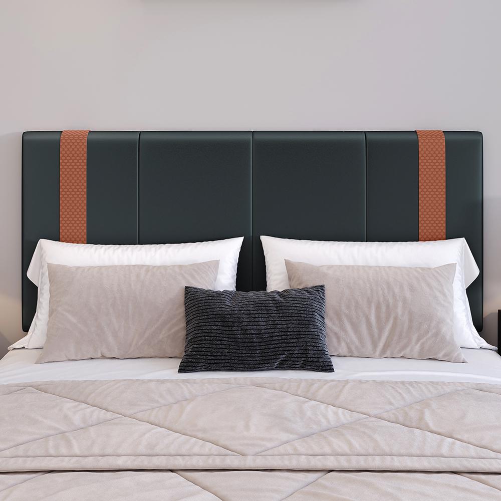 Kit Quarto 2 Mesas Cabeceira Retrô Cinza/Cinamomo Gavetas Nicho Painel Suspenso Cama Box Queen 1,60 Suede - Lojas RPM