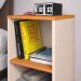 Kit Quarto 2 Mesinhas Charme Off White/Cinamomo Nicho Prateleira Cabeceira Suspensa Julia Bege Suede 1,40 Cama Casal Box - Lojas RPM