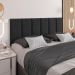 Kit Quarto 2 Mesinhas Charme Preto/Cinamomo Nicho Prateleira Cabeceira Suspensa Julia Preto Suede 1,40 Cama Casal Box - Lojas RPM