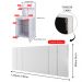 Kit Quarto 2 Mesinhas Lateral Fantasy Branco Prateleira Nicho Cabeceira Luana Suspensa Cama Box Casal 1,40 Corino - Lojas RPM