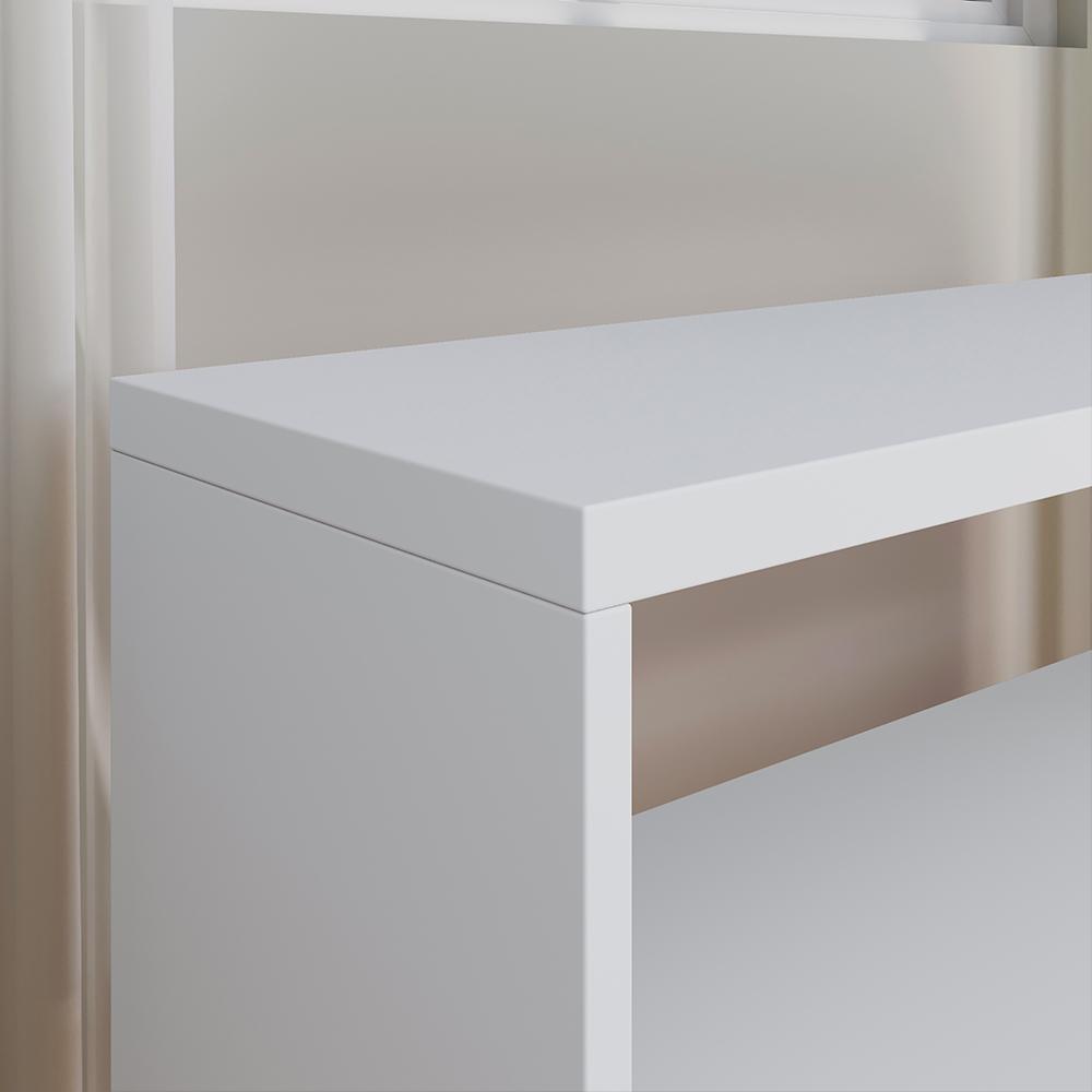 Kit Quarto 2 Sapateira Recamier Organizadora 9 Pares Calçados Branco Cabeceira Suspensa Cama Box Casal 1,40 Corino - Lojas RPM