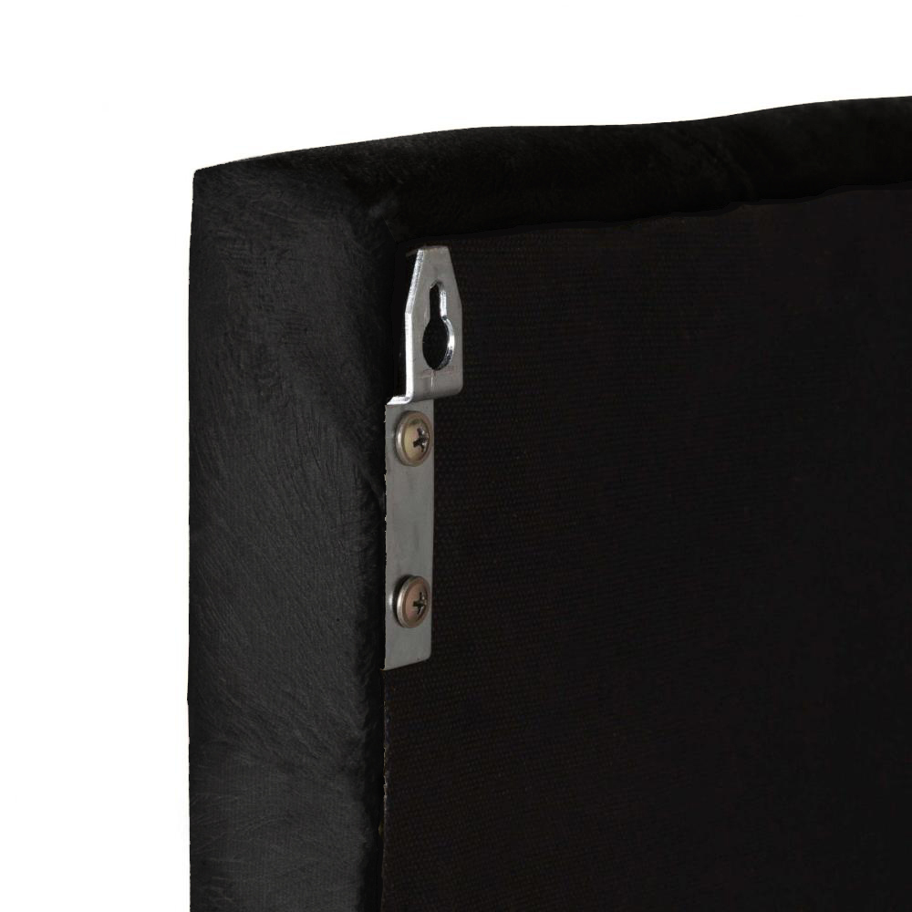 Kit Quarto Cabeceira Cama Casal Box Queen 1,60 Bia e 2 Mesinhas Decorativas Dream Preto - Lojas RPM