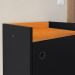 Kit Quarto Sapateira Shoes Banquinho Pés Madeira Rack Suspenso Home Decor Sala Decoração Casa Preto/Cinamomo - RPM Móveis