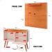 Kit Sala Estar Completa Painel Tv 32 Polegadas Prateleira Suspensa Rack Retrô 1 Porta Puxador Concha Cinamomo/Off White - Lojas RPM
