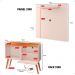 Kit Sala Estar Completa Painel Tv 32 Polegadas Prateleira Suspensa Rack Retrô 1 Porta Puxador Concha Off White/Cinamomo - Lojas RPM