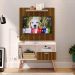Kit Sala Estar Completa Painel Tv 32 Polegadas Prateleira Suspensa Rack Retrô 1 Porta Puxador Concha Ripado/Off White - Lojas RPM