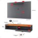Kit Sala Estar Completa Rack Suspenso Home Classic Painel Star Tv 32 Polegadas Cinza/Cinamomo - Lojas RPM
