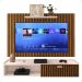 Kit Sala Estar Completa Rack Suspenso Home Classic Painel Star Tv 32 Polegadas Off White/Ripado - Lojas RPM