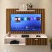 Kit Sala Estar Completa Rack Suspenso Home Classic Painel Star Tv 32 Polegadas Off White/Ripado - Lojas RPM
