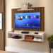 Kit Sala Estar Completa Rack Suspenso Home Classic Painel Star Tv 32 Polegadas Off White/Ripado - Lojas RPM