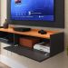 Kit Sala Estar Completa Rack Suspenso Home Classic Painel Star Tv 32 Polegadas Preto/Cinamomo - Lojas RPM