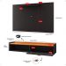 Kit Sala Estar Completa Rack Suspenso Home Classic Painel Star Tv 32 Polegadas Preto/Cinamomo - Lojas RPM