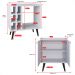 Kit Sala Jantar Cozinha Aparador Baden Adega Nicho Buffet Linea 2 Portas Puxador Concha Cantinho Café Branco - Lojas RPM