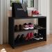 Kit Sapateira Compacta Assento Banquinho Quarto Preto Cabeceira Cama Box King Size 1,95 Suede - Lojas RPM