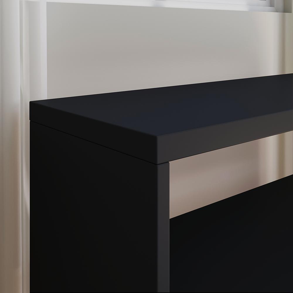 Kit Sapateira Compacta Assento Banquinho Quarto Preto Cabeceira Cama Box King Size 1,95 Suede - Lojas RPM