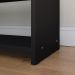 Kit Sapateira Compacta Assento Banquinho Quarto Preto/Freijó Cabeceira Cama Box King Size 1,95 Suede - Lojas RPM