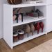 Kit Sapateira Milano Closet Prateleira Organizadora Calçados Banquinho Hall Entrada Gaveta Basculante Branco - Lojas RPM