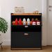 Kit Sapateira Milano Closet Prateleira Organizadora Calçados Banquinho Hall Entrada Gaveta Basculante Preto/Cinamomo - Lojas RPM