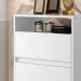 Mesa Cabeceira Lotus 2 Gavetas Nicho Porta Objetos Pés Palito Madeira Decoração Quarto Branco - Lojas RPM