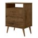Mesa Cabeceira Lotus 2 Gavetas Nicho Porta Objetos Pés Palito Madeira Decoração Quarto Jequitibá - Lojas RPM
