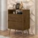 Mesa Cabeceira Lotus 2 Gavetas Nicho Porta Objetos Pés Palito Madeira Decoração Quarto Jequitibá - Lojas RPM