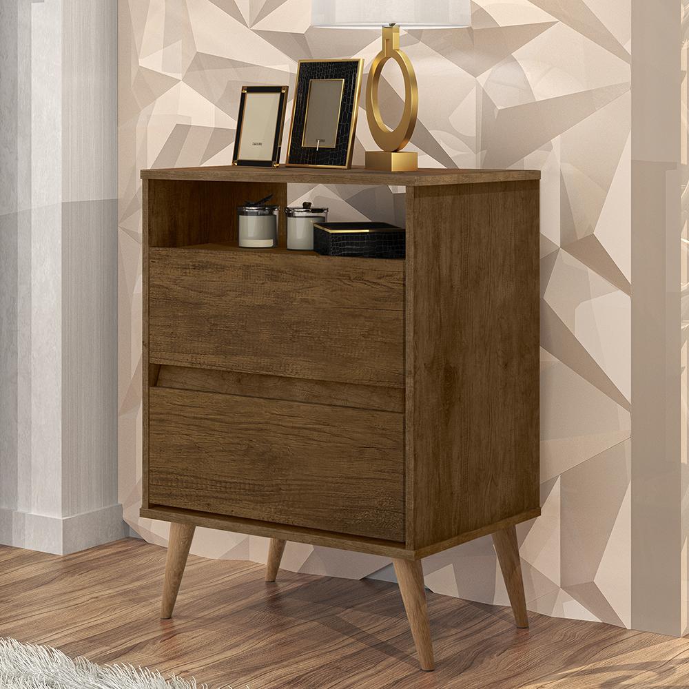 Mesa Cabeceira Lotus 2 Gavetas Nicho Porta Objetos Pés Palito Madeira Decoração Quarto Jequitibá - Lojas RPM