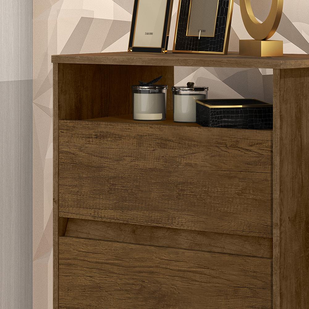 Mesa Cabeceira Lotus 2 Gavetas Nicho Porta Objetos Pés Palito Madeira Decoração Quarto Jequitibá - Lojas RPM