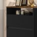 Mesa Cabeceira Lotus 2 Gavetas Nicho Porta Objetos Pés Palito Madeira Decoração Quarto Preto/Jequitibá - Lojas RPM