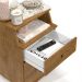 Mesa Cabeceira Luxo New 3 Gavetas Organizadoras Nicho Decorativo Mesinha Quarto Casal Solteiro Freijó - Lojas RPM