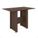 Mesa Milano 4 Lugares Retangular Ambiente Sala Jantar Cozinha Decoração Elegante Retrô - Amêndoa